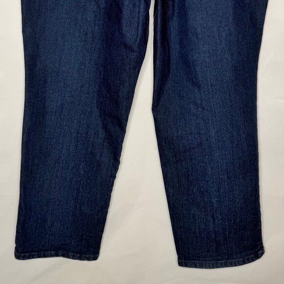 Gloria Vanderbilt Woman’s Jeans sz 22W short High Waist Amanda Dark Wash Tapered - Picture 6 of 8